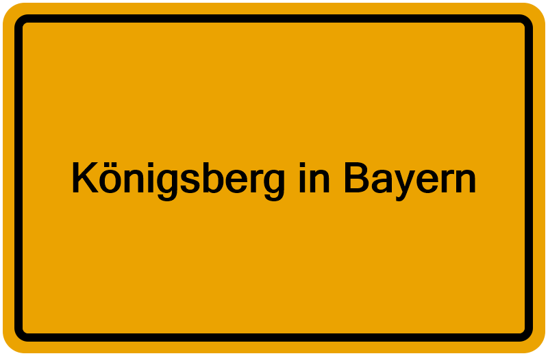 Handelsregister Königsberg in Bayern